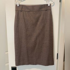 NWT Banana Republic Brown Wool Pencil Skirt